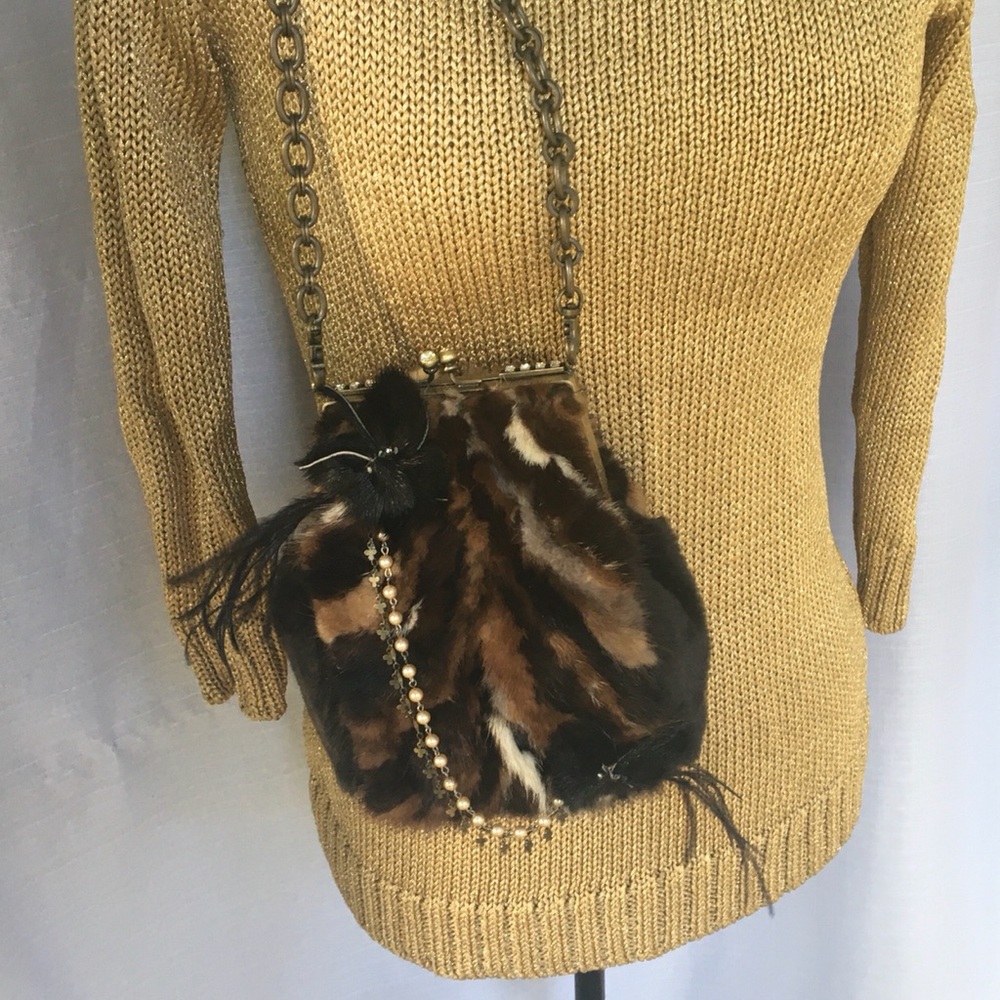 Clutch Purse Mary Frances Fur